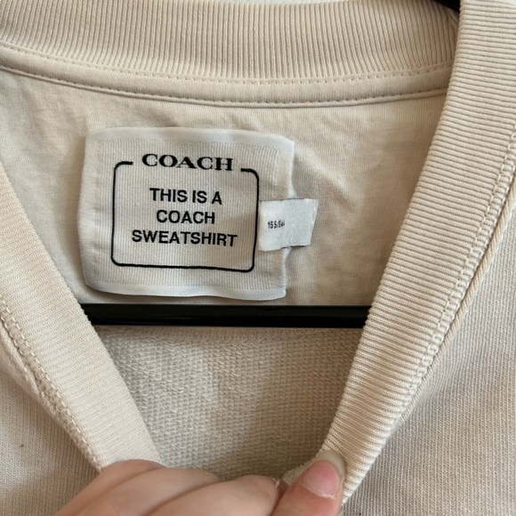 Cream Coach Sweatshirt - Picture 3 of 5